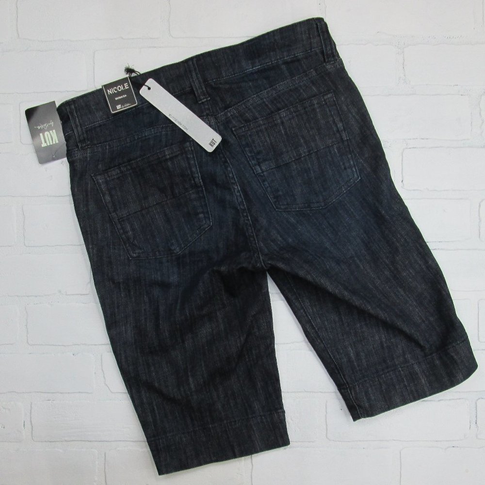 NWT Kut From The Kloth Nicole Denim Bermuda Shorts - Picture 3 of 5